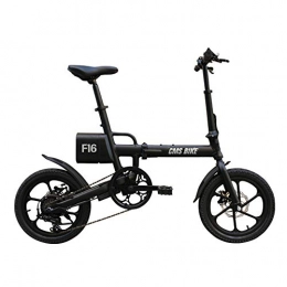 MSK Elektrofahrräder Elektro-Bike, 21in Scooter Folding Speed Adjustment, 6 Speed Gear, LED-Scheinwerfer, Aluminium-Krper, Easy to Carry Max Travel 40-60 km, Black