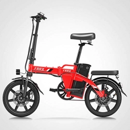 KT Mall Fahrräder Elektro-Bike Folding Electric Mountain Bike Mit Abnehmbarem 48V 8Ah Lithium-Ionen-Akku (48V / 250W 8Ah) Tragfähigkeit 150 Kg, Rot