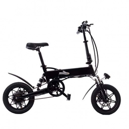 Fbewan Elektrofahrräder Elektro-Fahrrad 14 Zoll-Aluminiumlegierung Folding elektrisches Fahrrad 250W 36V7.8AH Batterie-elektrisches Mountainbike, Schwarz