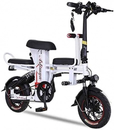 Elektro-Fahrrad Folding elektrisches Fahrrad Tragbare und leicht zu verstauen 14 Zoll 150 kg Last 30 km/h hohe Leistung Motor Scheibenbremsen Lithium-Batterie mit LCD-Drehzahlanzeige for Erwachsene