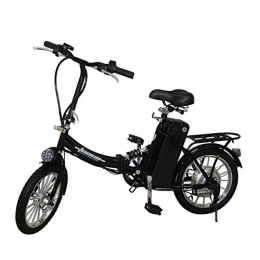 tooco-innovative elektromobilitt Elektrofahrräder Elektro Klapprad 16" 41cm Pedelec ALU-FELGEN Elektrofahrrad Ebike E-Bike Fahrrad (Schwarz)