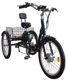 ElektroBest.de Fahrräder ElektroDreirad Klapprad 24" Elektro Dreirad Elektrofahrrad Senioren Erwachsene