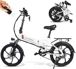 Tazzaka Fahrräder Elektrofahrrad 20 Zoll Klapprad Ebike 350 W Motor 25 km / h MTB Mountainbike mit 48V 10, 4Ah Lithium-Akku, 7-Gang-Diebstahlalarm Smartphone-Halter, Elektrische E-Bike Elektrofahrräder für Herren Damen