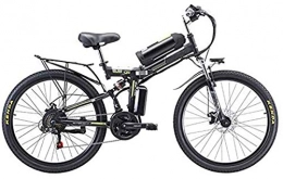 Fangfang Fahrräder Elektrofahrrad, 26 '' Folding Electric Mountain Bike mit abnehmbarem 48V 8AH Lithium-Ionen-Akku 350W Motor Elektro-Bike E-Bike 21 Speed ​​Gear und DREI Arbeitsmodi, Fahrrad (Color : Black)
