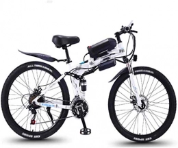 Fangfang Fahrräder Elektrofahrrad, 26-Zoll-Folding Elektro-Bikes, 36V13Ah 350W Berg Schnee Bikes Fahrrad Sport im Freien, Fahrrad (Color : White)
