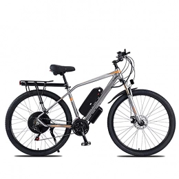 YIZHIYA Fahrräder Elektrofahrrad, 29" Elektro-Mountainbike für Erwachsene, Professionelles 21-Gang-E-Bike variabler Geschwindigkeit, Doppelscheibenbremsen, für Outdoor-Fahren City Commute Ebike, Grau, 48V 1000W 13AH