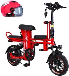 Fangfang Fahrräder Elektrofahrrad, 350W Folding Elektro-Pendler-Fahrrad, 12 ‚‘ City Ebike mit 8Ah austauschbaren Lithium-Ionen-Batterie-elektrisches Fahrrad, Fahrrad (Color : Red, Size : 15A)