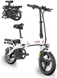 Fangfang Fahrräder Elektrofahrrad, 400W 14 Zoll-elektrisches Fahrrad Pendel Fahrrad for Erwachsene, Aluminium Elektroroller E-Bike mit abnehmbarem 48V10A Lithium-Batterie, Fahrrad