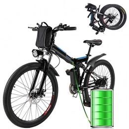 Eloklem Elektrofahrräder Elektrofahrrad Citybike E-Bike, 36V 250W Motor, 8Ah Akku, 7 Gang Nabenschaltung (Schwarz_A)