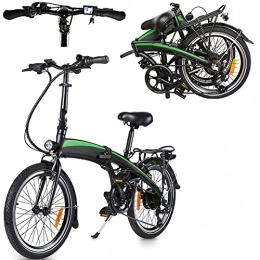 CM67 Fahrräder Elektrofahrrad Citybike Elektrischer Stadtfahrrad-LCD-Bildschirm Klappbares Sportfahrrad mit 3 Fahrmodi Geeignet für Kurztrips