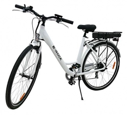 E-ROCK Fahrräder Elektrofahrrad, E-Bike EX1, 250 Watt, 25 km / h, 27, 5 Zoll, 36V / 10Ah Lithium-Ionen-Akku Trekking Pedelec, Weiß