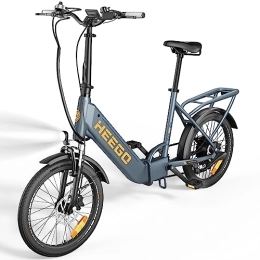 Heego Elektrofahrräder Elektrofahrrad E-Bike Klapprad 28 Zoll für Damen und Herren mit Mittelmotor und 43V 12.5AH Ladegerät