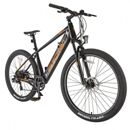 Delgeo Fahrräder Elektrofahrrad Ebike Mountainbike, 27.5" Elektrisches Fahrrad mit 250W 36V 10Ah Lithium-Batterie und Shimano 7- Gang