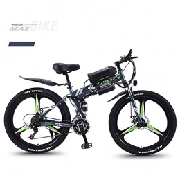 AKEFG Fahrräder Elektrofahrrad Ebike Mountainbike, Elektro-Bike, E-Bike Adult Bike mit 360 W Motor 36V 13AH Abnehmbare Lithium-Batterie 27 Gang-Schaltung fr Pendler Reise, Grn