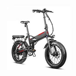 WHBSZCDH Fahrräder Elektrofahrrad, Elektro Faltrad 20 Zoll 4.0 Fettreifen 750W Faltrad Fatbike E Bike, mit 750W Motor und Abnehmbare 48V 13.6Ah Lithiumbatterie