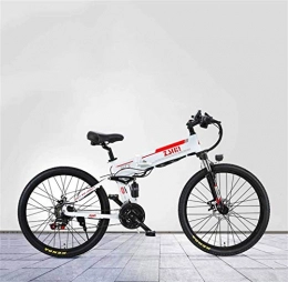 Fangfang Fahrräder Elektrofahrrad, Erwachsene 26-Zoll-faltbares elektrisches Mountainbike, 48-V-Lithium-Batterie, Aluminiumlegierungsrahmen, 21-Gang mit GPS-Anti-Diebstahl-Positionierungssystem, Fahrrad (Color : A)