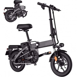 Jakroo Fahrräder Elektrofahrrad Erwachsener Batterie Abnehmbar 14 Zoll 48V Lithiumbatterie Elektrofahrrad Leichtes Fahren Aluminiumlegierung Pendler E-Bike