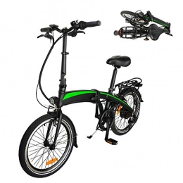 CM67 Fahrräder Elektrofahrrad Faltbares Elektrofahrrad 20-Zoll-Reifen für elektrische Citybikes Klappfahrrad mit 5-Gang-Regler Geeignet für Geschenke für Erwachsene