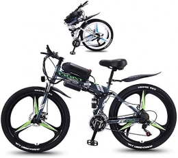 Fangfang Elektrofahrräder Elektrofahrrad, Fat Tire Folding Elektro-Bike for Erwachsene mit 26" Super-Leichtgewicht-Magnesium-Legierung Integrated Rad elektrisches Fahrrad Fully und 21 Gang-Schaltung, LED-Fahrrad-Licht, Fahrrad