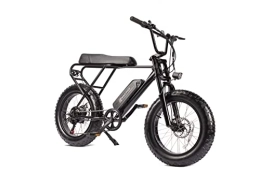 OKYUK Fahrräder Elektrofahrrad für Erwachsene, 48 V / 10 Ah, abnehmbarer Lithium-Ionen-Akku, 50, 8 cm x 4 breite Reifen, Shimano 6-Gang-E-Bike, schwarz, MTB für Jugendliche und Erwachsene (Versand aus Großbritannien)