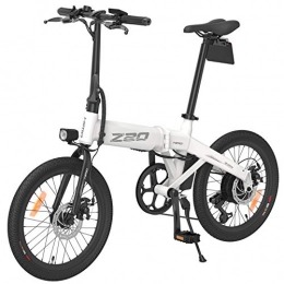 Elektrofahrrad für Erwachsene, e Fahrräder für Frauen Männer mit 10AH Batterie 250W Höchstgeschwindigkeit 25 km/h tragbar für Herren Frauen Sport (Z20-Weiß)