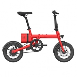 JNWEIYU Fahrräder Elektrofahrrad klappbares für Erwachsene Elektro-Fahrrad Aluminium 16-Zoll-E-Bike for Erwachsene E-Bike mit 36V 6Ah eingebauten Lithium-Batterie 250W Brushless Motor und Dual Disc Mechanische Bremsen