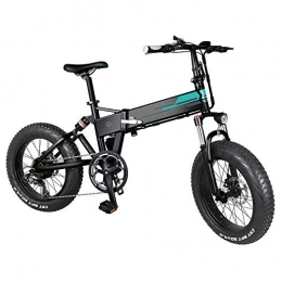 Generic Fahrräder Elektrofahrrad Klapprad Ebike Mountainbike 20 Zoll Fettreifen mit 36V 12, 5Ah Lithium-Akku, 250W 30 km / h, Shimano 7-Gang E-Mountainbike Elektrische E-Bike mit LCD-Bildschirm für Erwachsene, Schwarz