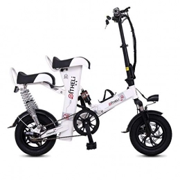 GXF-electric bicycle Fahrräder Elektrofahrrad Kohlenstoffstahl Material Licht tragbare Falten Erwachsenen Elektromotorrad Fernbedienung elektronische intelligente Diebstahlsicherung, 48V Lithium-Batterie 400W leistungsstarken Motor