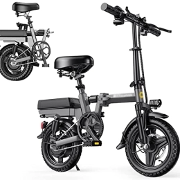 MIJIE Fahrräder Elektrofahrrad, kompaktes zusammenklappbares Elektrofahrrad, Motor mit Variabler Frequenz und Fernbedienung mit abnehmbarem Lithium-Ionen-Akku für das Radfahren im (35A (175km))