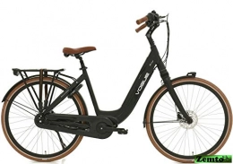 Zemto Fahrräder Elektrofahrrad Mestengo 8 Gang Mittelmotor, Hydr.-Scheibenbremsen, Mattschwarz 50 cm