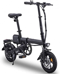 HCMNME Fahrräder Elektrofahrrad Mountainbike 12 "Faltendes elektrisches Fahrrad Erwachsene, faltendes E-Bike-Leichtgewicht mit 350 Watt / 36V-Akku max. Geschwindigkeit 25km / h für Erwachsene & Teenager & Pendler Comb