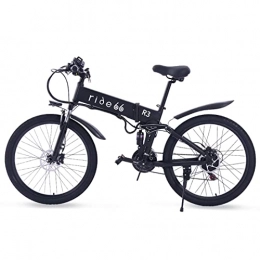 ride66 Elektrofahrräder Elektrofahrrad, Mountainbike, 26 Zoll (66 cm), zusammenklappbar, Akku Ebike für Herren und Damen