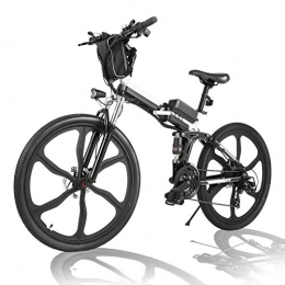 Elektrofahrrad Mountainbike, 26 Zoll E-Bike mit 250W Motor 36V 8Ah Abnehmbarer Batterie, Shimano 21-Gang-Getriebe, Elektrisches Klapprad Fahrrad