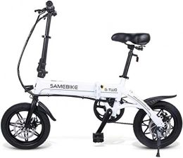 HCMNME Fahrräder Elektrofahrrad Mountainbike Elektrische Fahrrad faltendes elektrisches Fahrrad für Erwachsene mit 250W 7.5AH 36V Lithium-Ionen-Batterie für den Außenradfahren Travel-Trainer-Training Lithium Battery B