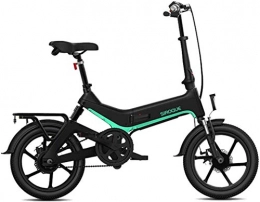 HCMNME Fahrräder Elektrofahrrad Mountainbike Elektrische Fahrräder für Erwachsene16 Faltbare E-Bike 36V 7.8AH 250W 25km / h Elektrofahrräder einstellbar Leichtrahmen E-Bike für Sport-Radfahren Reisen Pendeln Lithium B