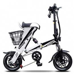 GXF-electric bicycle Elektrofahrräder Elektrofahrrad Rahmen aus Kohlenstoffstahl tragbar zusammenklappbar Lithium-Elektrofahrrad Fernbedienung Diebstahlsicherung, vordere und hintere Doppelscheibenbremse, Reichweite 30 km