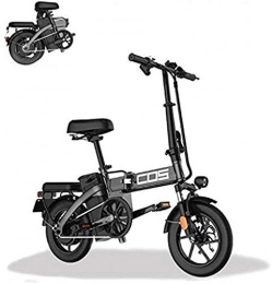 Fangfang Fahrräder Elektrofahrrad, Smart-Berg Folding Electric Bike, for Erwachsene, Leistungsbereich 280 km Fahrrad Removable 48V / 28.8Ah Lithium-Ionen-Akku mit 3 Riding Modes, Fahrrad (Color : Black)