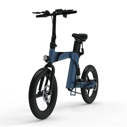 ELLBM Fahrräder Elektrofahrrad Z7, 20" E-Bike Faltbares mit 36V / 8Ah Abnehmbar Akku 25 km / h LCD Bildschirm, Elektro Klappfahrrad für Erwachsene Unisex Elektrisches Fahrrad Mopedfahrrad mit Shimano 7-Gang (Blau)