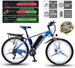 RDJM Fahrräder Elektrofahrräder 26 '' Electric Mountain Bike mit 30 Speed ​​Gear und DREI Arbeitsmodi, E-Bike Citybike Adult Bike mit 350W Motor for Pendler Reise (Color : Blue)