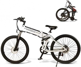 RDJM Elektrofahrräder Elektrofahrräder 28" Electric Trekking / Touring Bike for Erwachsene, 21-Gang Getriebe Elektro-Fahrrad mit 10.4Ah / 48V austauschbarem Lithium-Ionen-Akku, Vorderachsfederung, Doppelscheibenbremsen, Mo