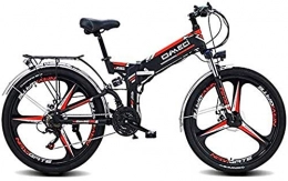 RDJM Fahrräder Elektrofahrräder 48V10AH Electric Mountain Bikes for Erwachsene, faltbares MTB Ebikes for Männer Frauen Damen, mit Abnehmbarer, großer Kapazität Lithium-Ionen-Akku (Color : Red, Size : 26 inches)