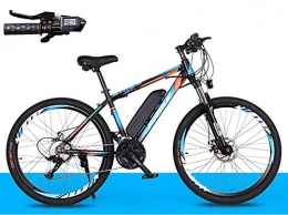 YUMENG Elektrofahrräder Elektrofahrräder Fahrrad Elektrofahrrad 26zoll E- Bike Mountainbike mit 36V 8Ah Lithium-Batterie und 27-Gang Langstreckenfahrt 35 Km / h, 250w Citybike Mit Multifunktionales Smart Meter-Blau_orange