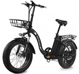 KETELES Elektrofahrräder Elektrofahrräder Klappräder E-Bike 20 * 4, 0, 250 W Elektrisches Fahrrad Faltbares Con 48V 15Ah Akku Abnehmbar, Citybike Klapprad für Erwachsene, Herren Damen.