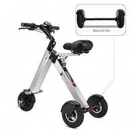 TopMate Fahrräder Elektrofahrzeug / Mini-Elektrofahrrad, drei Räder, faltbar und tragbar, grau