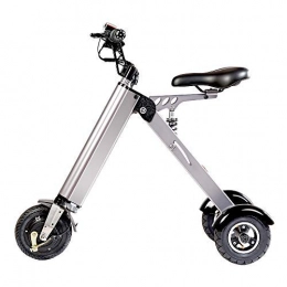 TopMate Fahrräder Elektrofahrzeug / Mini-Elektrofahrrad, drei Räder, faltbar und tragbar, grau