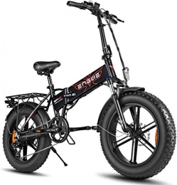 ENGWE Fahrräder ENGWE 750W E-Bike 20 Zoll Mountain Beach Snowbike für Erwachsene Aluminium E-Bike 7-Gang Gear Elektrofahrräder mit Aufladung Abnehmbar 48V12.8A Lithium Batterie (Schwarz)