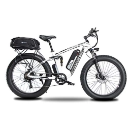 Extrbici Fahrräder Extrbici Elektrofahrrad für Männer und Frauen Gesamtfederung Lithium-Akku hydraulische Scheibenbremse XF800 48 V 13 Ah Weiß