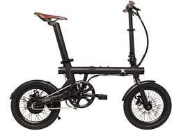 eXXite Fahrräder eXXite XXS-Batterie Std Klappbares Elektrofahrrad, Schwarz (Shadow Black), Klein