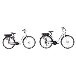 F.lli Schiano Fahrräder F.lli Schiano E-Moon 28 Zoll, City E-Bike mit 250W Motor, 7-Gang-Shimano Nexus Nabenschaltung, für Damen in Weiss & Women's E-Moon E-Bike, Weiss, 28 Zoll
