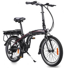 EVIO Fahrräder FAFREES 20 Zoll 250W Elektrofahrrad Klapprahmen 7-Gang-Getriebe Abnehmbar 10AH Lithium-Ionen-Akku E-Bike für Pendler